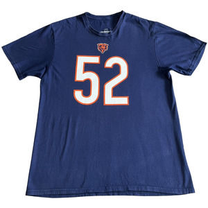 Chicago Bears Khalil Mack Short Sleeve Crew Neck T-Shirt, Size L